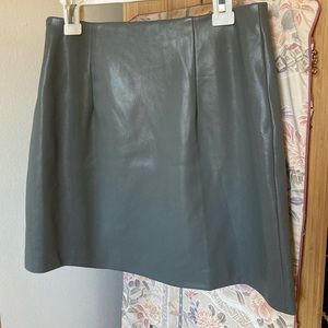 Vegan Leather Mini Skirt